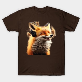 Smiling Musical Fox T-Shirt